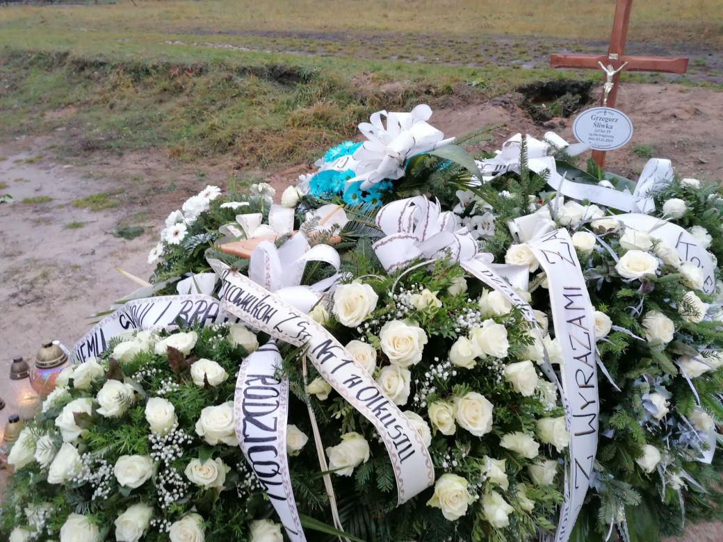 Tak wygląda grób młodego piłkarza spod Olkusza