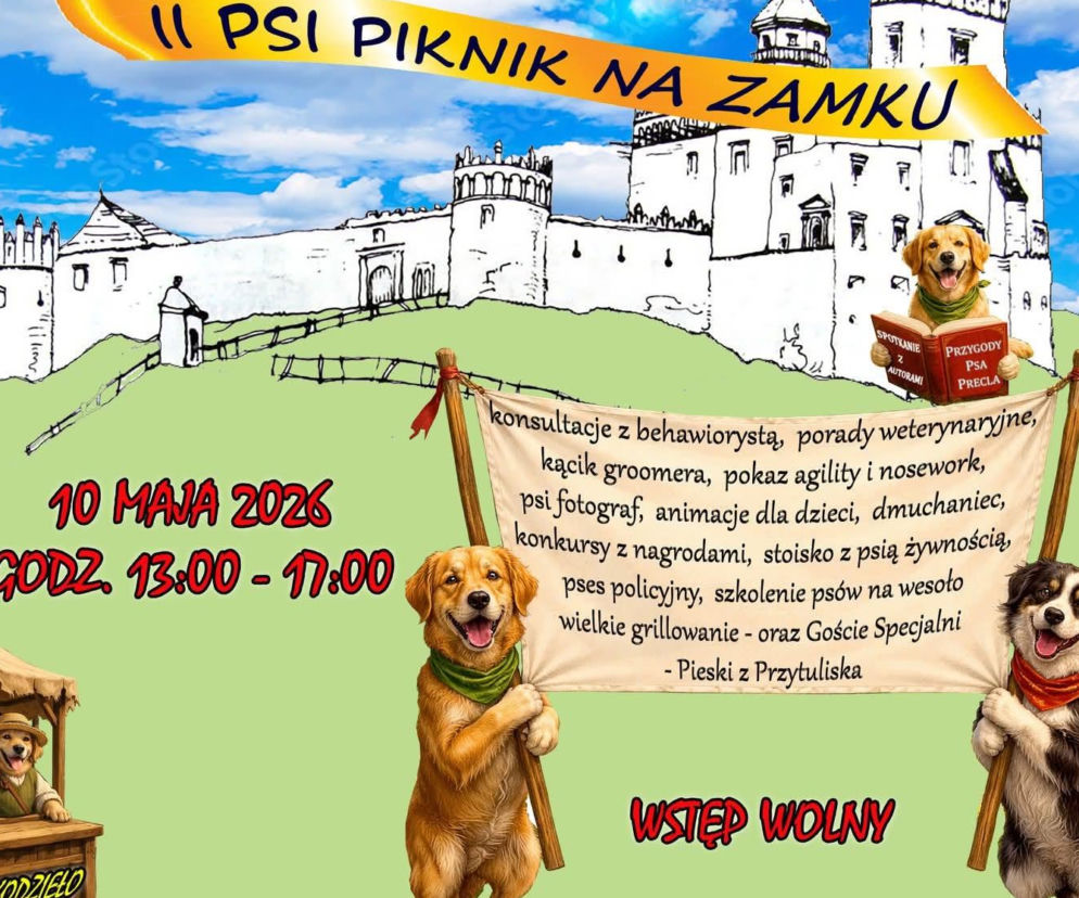 Zamek w Iłży opanują czworonogi. Przed nami Psi Piknik 