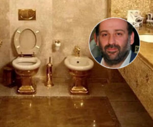 Tak wygląda złoty sedes u wspólnika Zełenskiego! Łazienka jak w pałacu sułtana