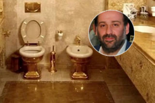 Tak wygląda złoty sedes u wspólnika Zełenskiego! Łazienka jak w pałacu sułtana