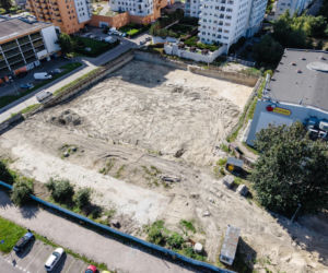 Plac budowy wieżowca Big Boy przy Lecha Kaczyńskiego 22 w Gdańsku