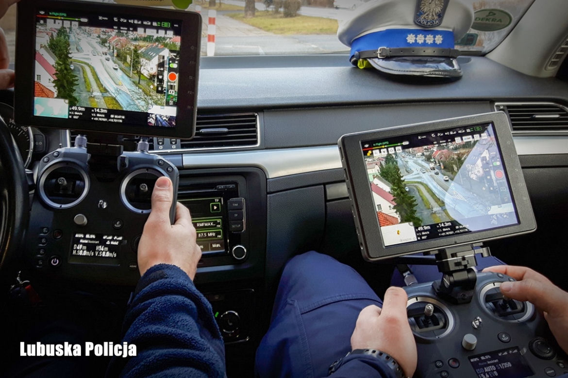Nowosolscy policjanci polowali z dronem na kierowców