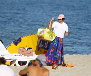 Anna Czartoryska-Niemczycka na plaży