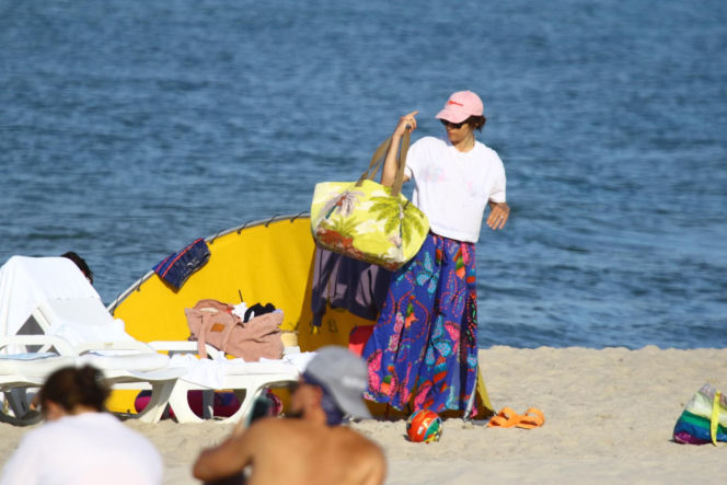 Anna Czartoryska-Niemczycka na plaży