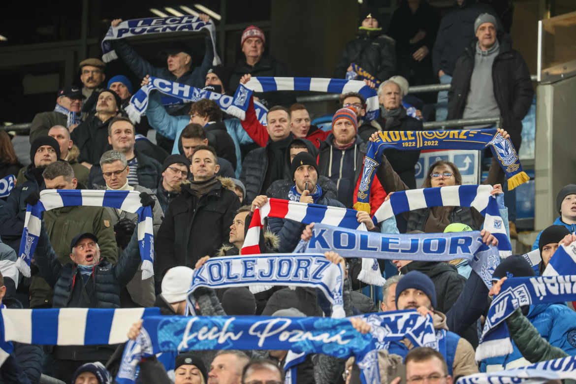 Lech Poznań - Zagłębie Lubin. Tak bawili się kibice na meczu PKO BP Ekstraklasy (10.02.2024)
