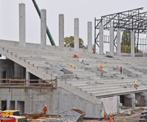 Budowa stadionu w Szczecinie - październik 2020