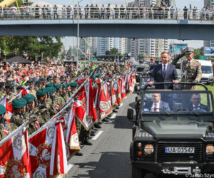Defilada Wierni Polsce w Katowicach i obchody  Swięta Wojska Polskiego