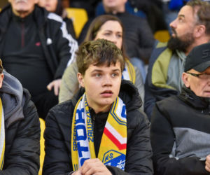 PRES Grupa Dewloperska Toruń - Abramczyk Polonia Bydgoszcz, zdjęcia kibiców i zawodników z pożegnania Adriana Miedzińskiego