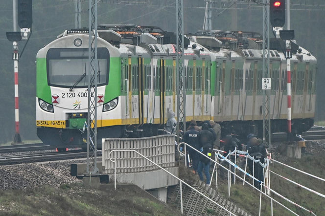 Akt dywersji na torach kolejowych