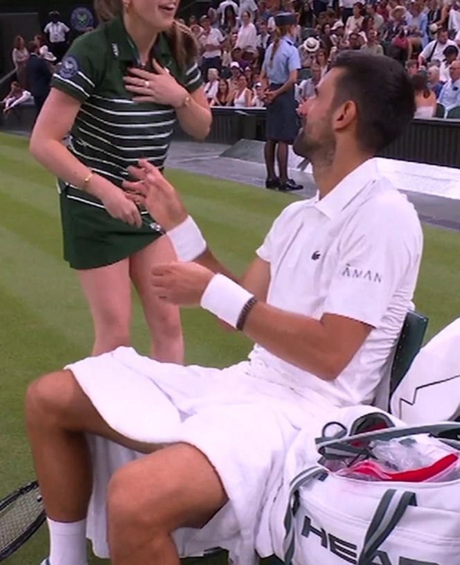 Novak Djokovic przestraszył dziewczynę