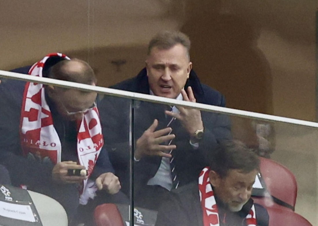 Prezydent Andrzej Duda na meczu Polska-Chorwacja