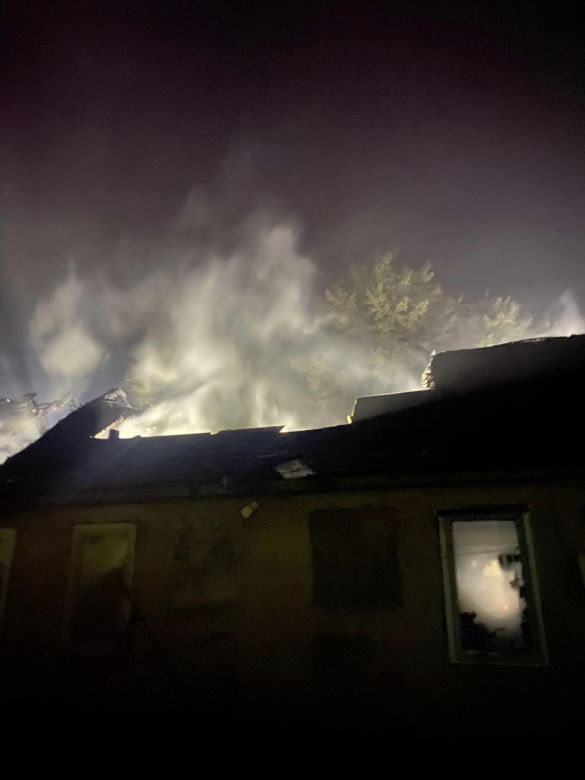 Nocny pożar domu w Janowie pod Międzyrzeczem