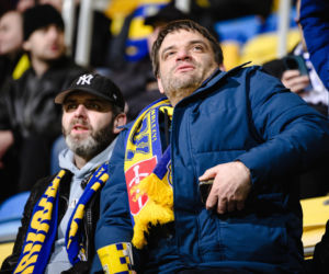 Arka Gdynia - Lechia Gdańsk: Zdjęcia kibiców z derbów Trójmiasta w ramach 23. kolejki PKO BP Ekstraklasy