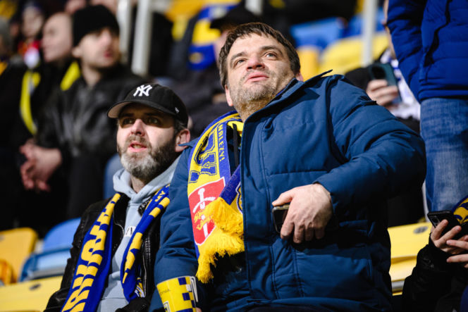 Arka Gdynia - Lechia Gdańsk: Zdjęcia kibiców z derbów Trójmiasta w ramach 23. kolejki PKO BP Ekstraklasy