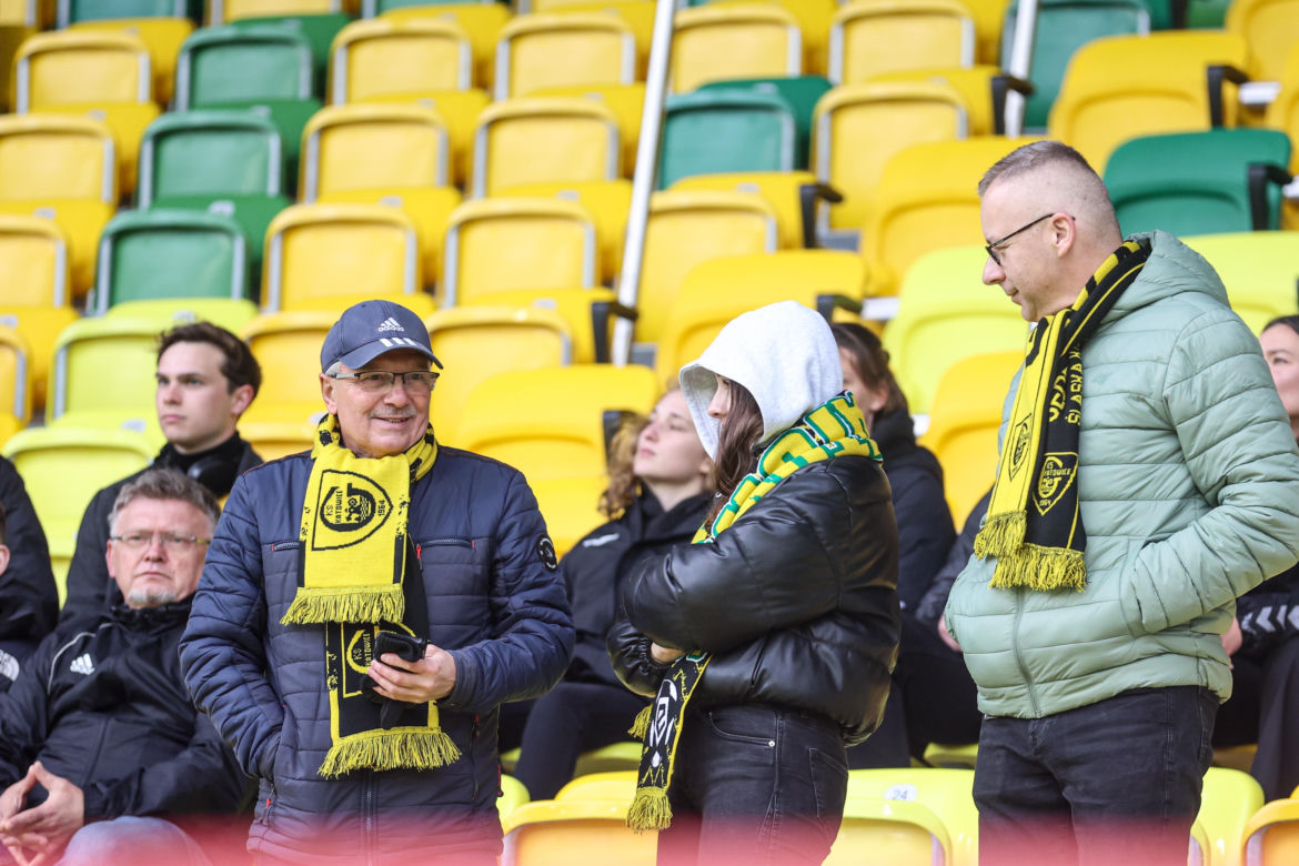 Kibice na meczu GKS Katowice - Lech Poznań