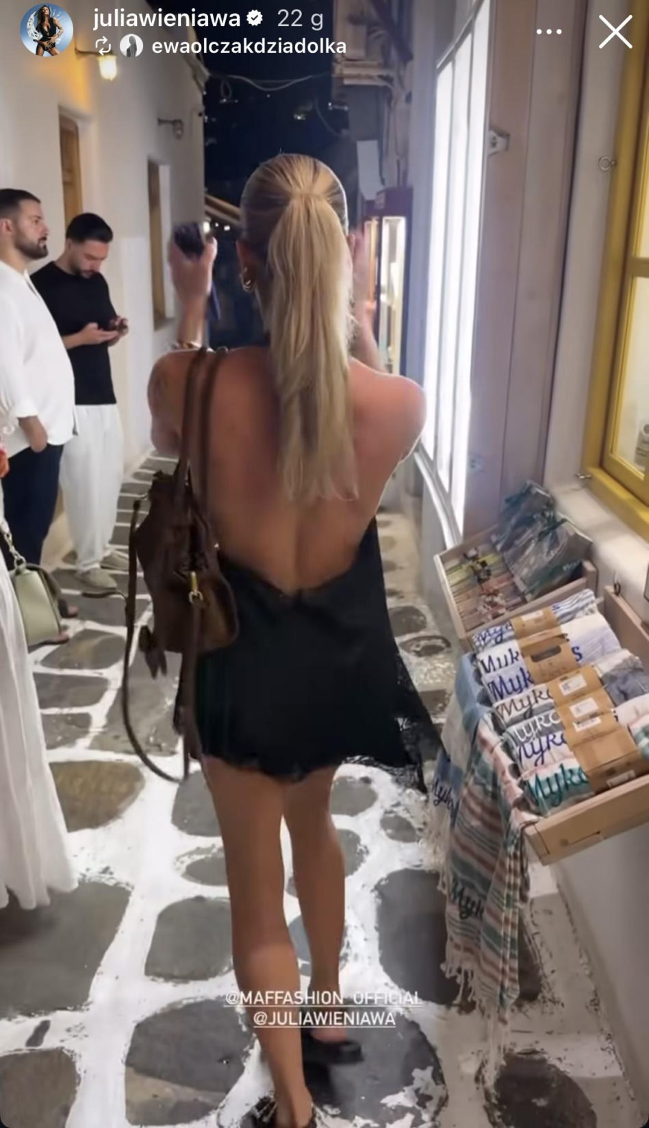 Julia Wieniawa i Maffashion na Mykonos w Grecji