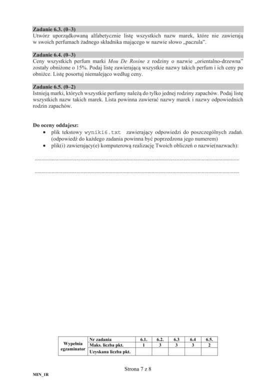 ARKUSZE CKE - Matura z informatyki 2019