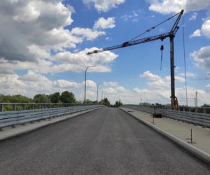 Most w Ostrowie. Obciążenie próbne 28 maja 2022r.