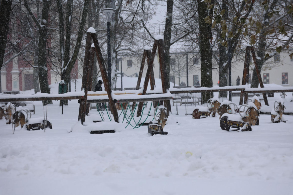 Śnieżyca w Lublinie