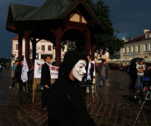 Protest przeciwko ACTA w Rzeszowie