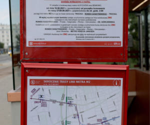 Zamknięte stacje metra na Woli