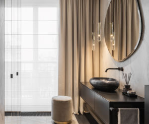 Modernizm w wersji de luxe, czyli elegancki apartament na warszawskim Mokotowie