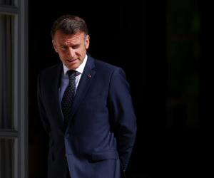 Emmanuel Macron z żoną Brigitte Macron