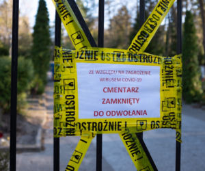 Koronawirus w Trójmieście. Cmentarz w Sopocie zamknięty z powodu zarazy