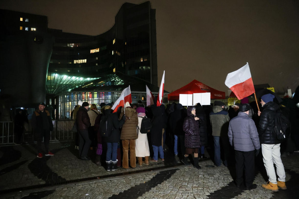 Protest pod TVP