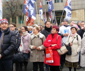 Czarny i biały protest w Poznaniu