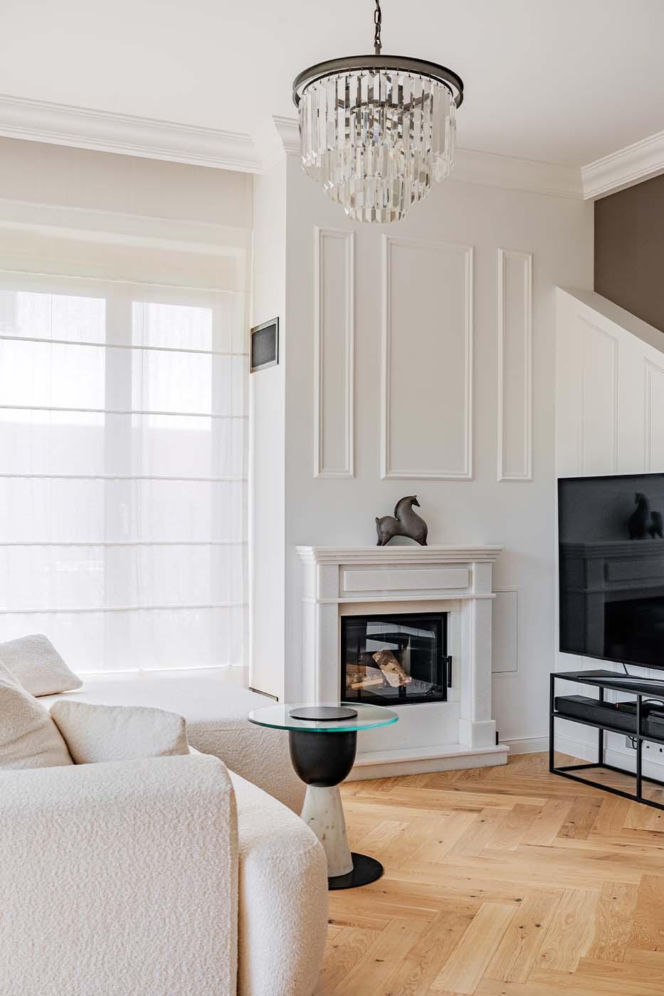 Wnętrze inspirowane Kolorem Roku Pantone 2026 Cloud Dancer