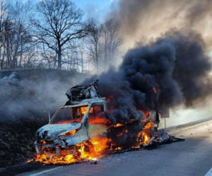 Najpierw pożar, potem wypadek. Potężny korek na autostradzie A4 