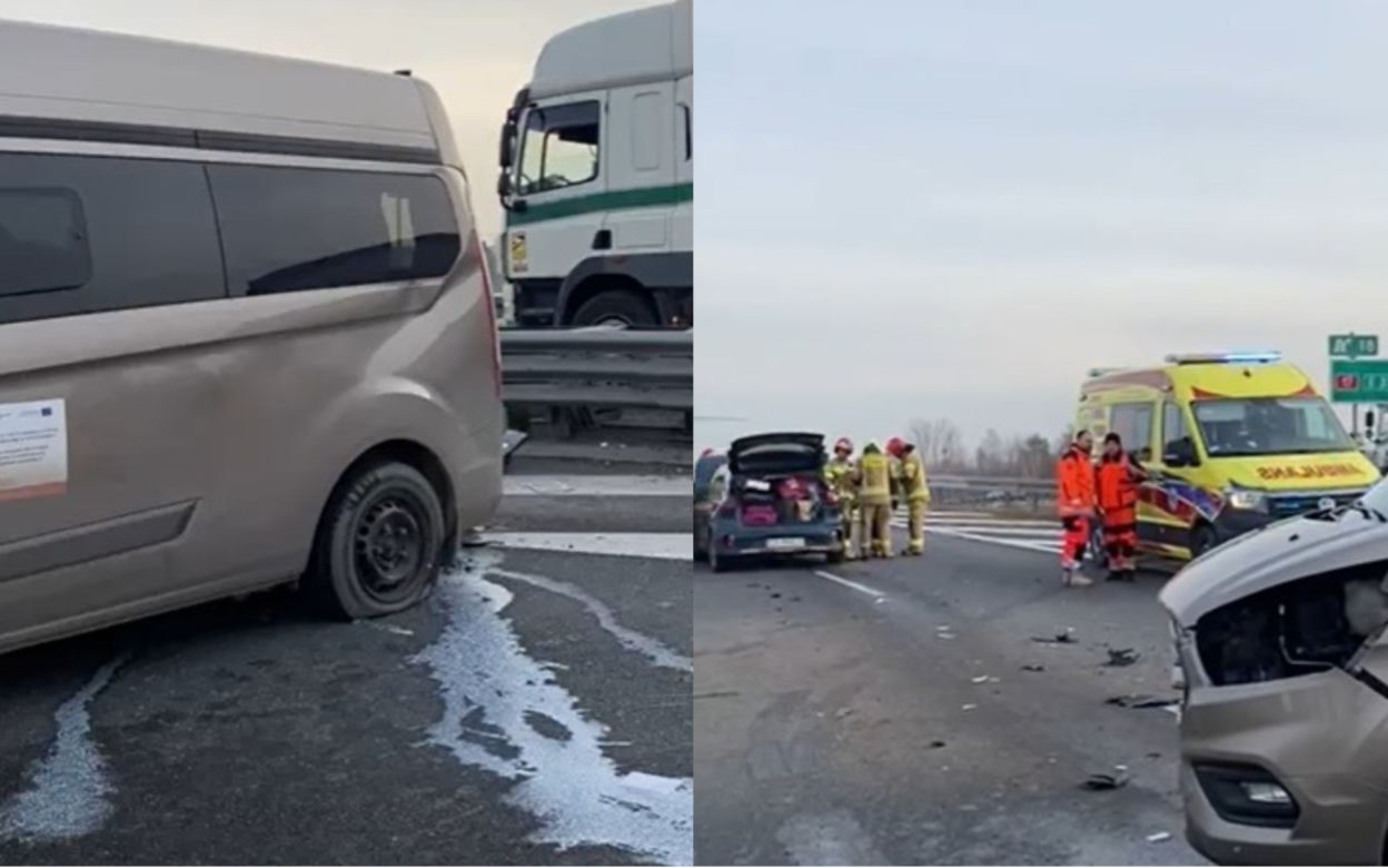 Poważny wypadek na trasie S12 pomiędzy Piaskami a Zamościem. Pięć osób w szpitalu