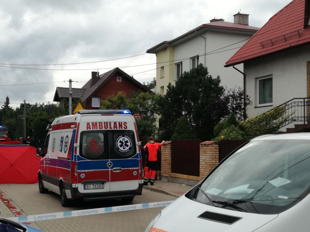 Wybuch na ul. Kasztanowej w Białymstoku