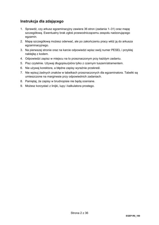 Matura 2024: geografia rozszerzona. ARKUSZ FORMUŁA 2015