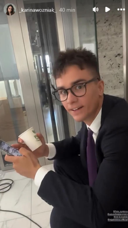 M jak miłość nowy sezon. Janek (Jakub Sirko) na planie