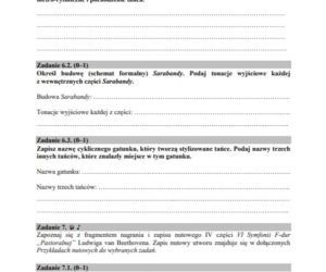 Arkusz CKE. Matura HISTORIA MUZYKI 2020