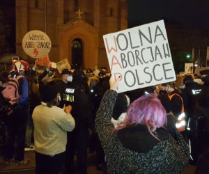 Protest na ul. Gdańskiej w Bydgoszczy