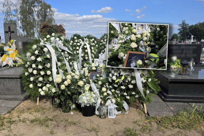 Białe kwiaty pokryły grób 11-letniego Wojtusia. Chłopiec zderzył się z kombajnem