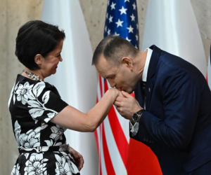 USA/ Prezydent Nawrocki podziękował przedstawicielom Polonii za to, że są ambasadorami Rzeczpospolitej Polskiej