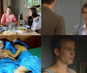 NAD ROZLEWISKIEM odc. 12. Marysia (Olga Frycz), Kuba (Antoni Królikowski), Agata (Orina Krajewska), Krzysztof (Mateusz Janicki)