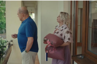 Ranczo nowy 11 sezon. Prezydent Kozioł (Cezary Żak), Halina (Violetta Arlak)