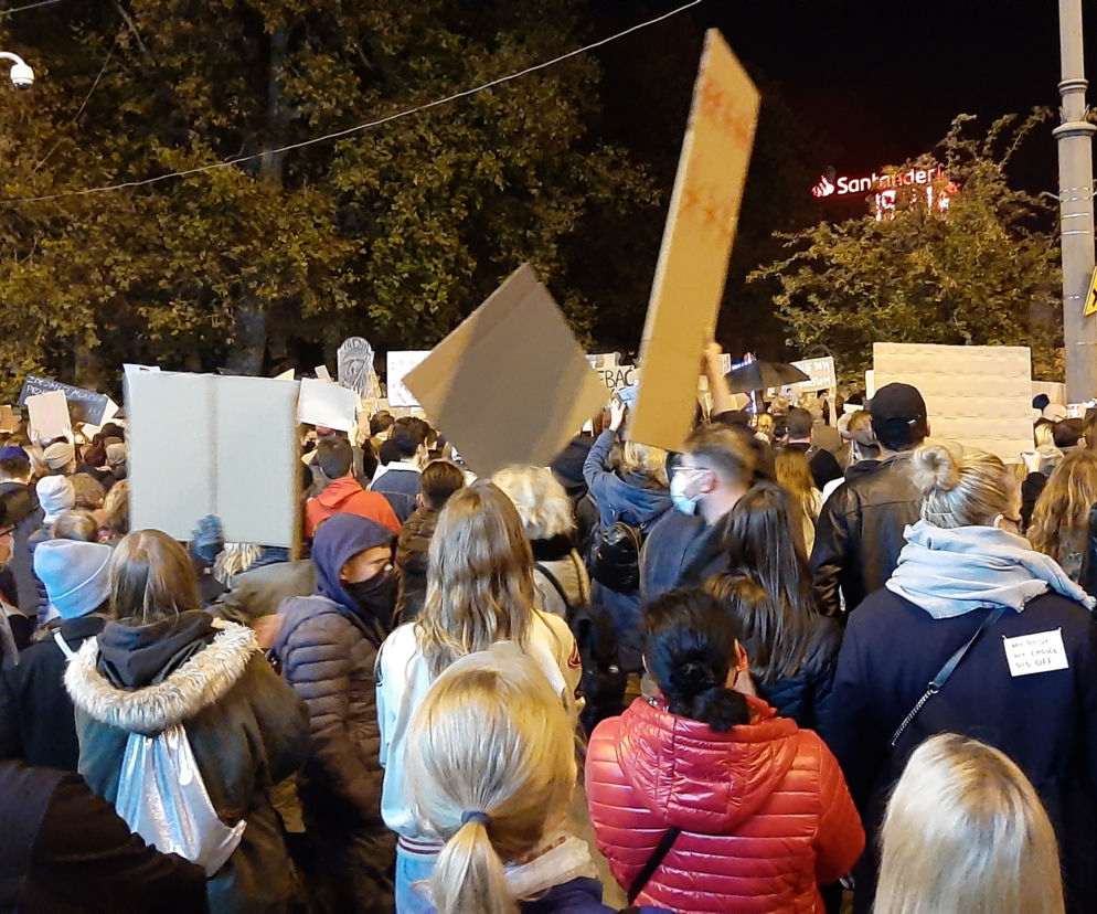 Niedzielny protest w centrum Poznania
