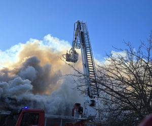 Pożar domków letniskowych w Pogorzelicy