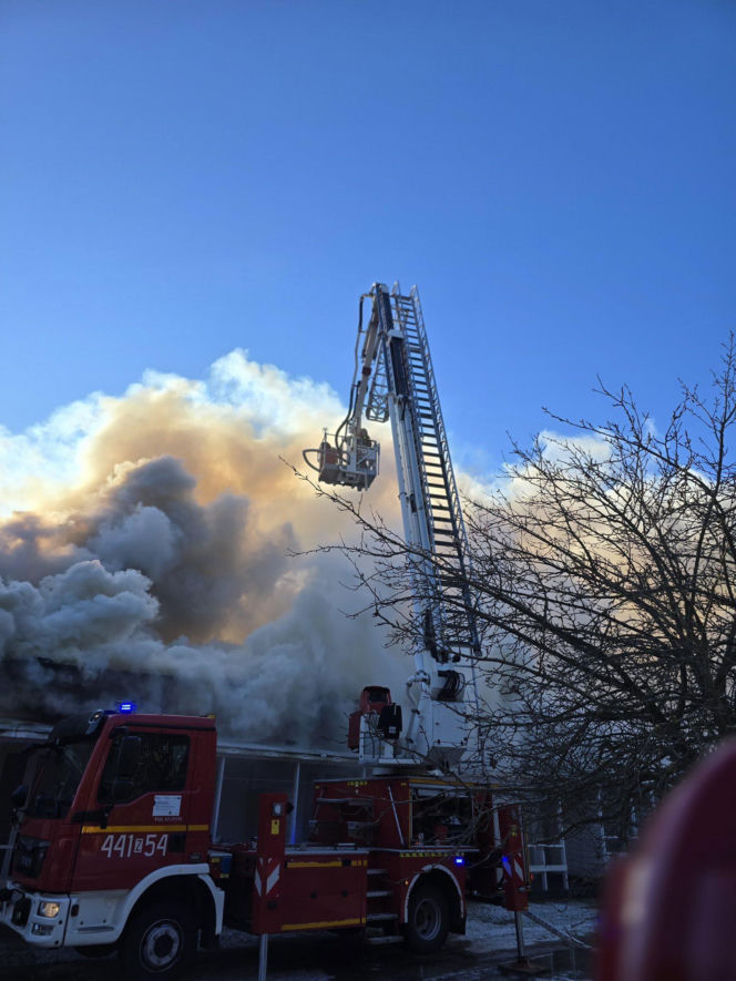 Pożar domków letniskowych w Pogorzelicy