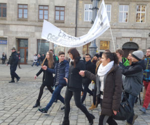 Polonez dla Fredry z prowadzącymi popołudniowy program w Radiu ESKA