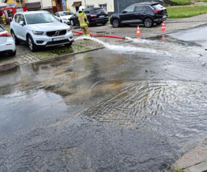 Gryfino. Usuwanie skutów ulewy