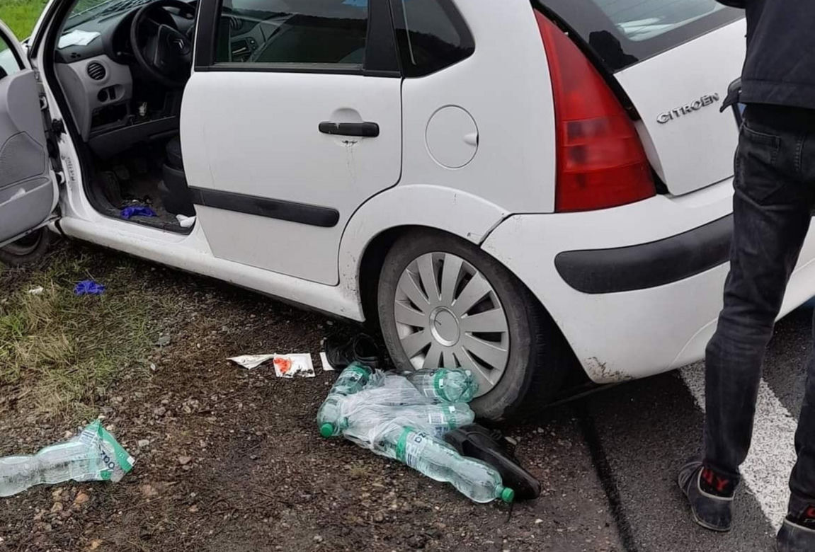 Koszmarny wypadek pod Makowem Mazowieckim! 2-latek z citroena zabrany przez śmigłowiec [ZDJĘCIA]