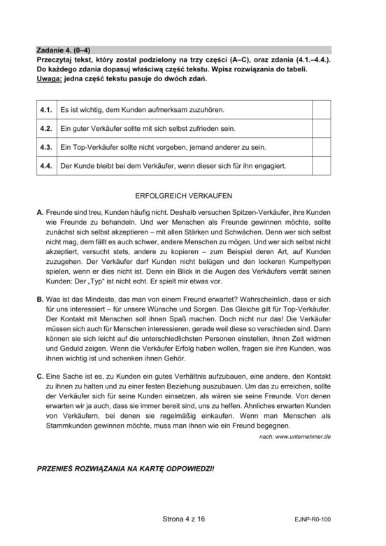 Matura 2021: Arkusz CKE z języka niemieckiego na poziomie rozszerzonym [14.05.2021]