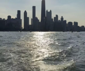 Robert Lewandowski zwiedzał Chicago